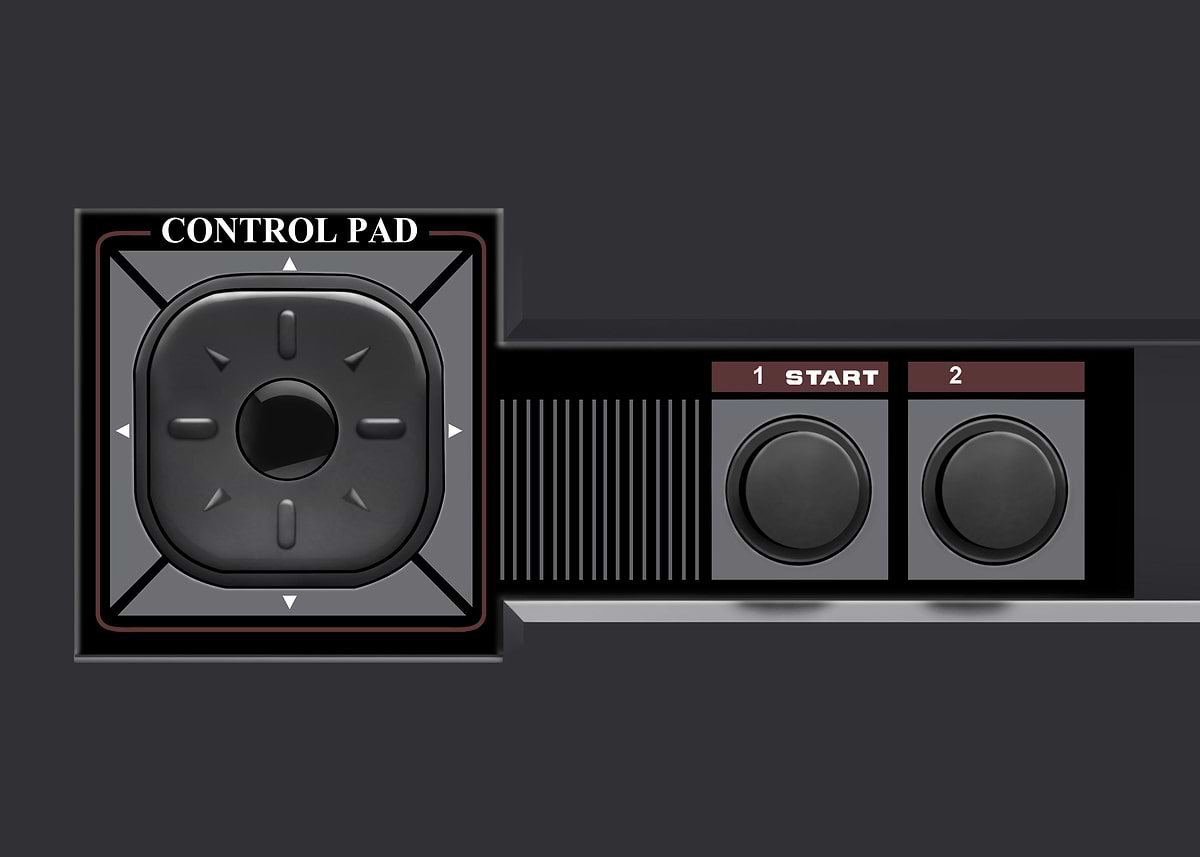 Plus Control Pad 'Classic Control Pad' Poster, picture, metal print, paint by Lugu ...