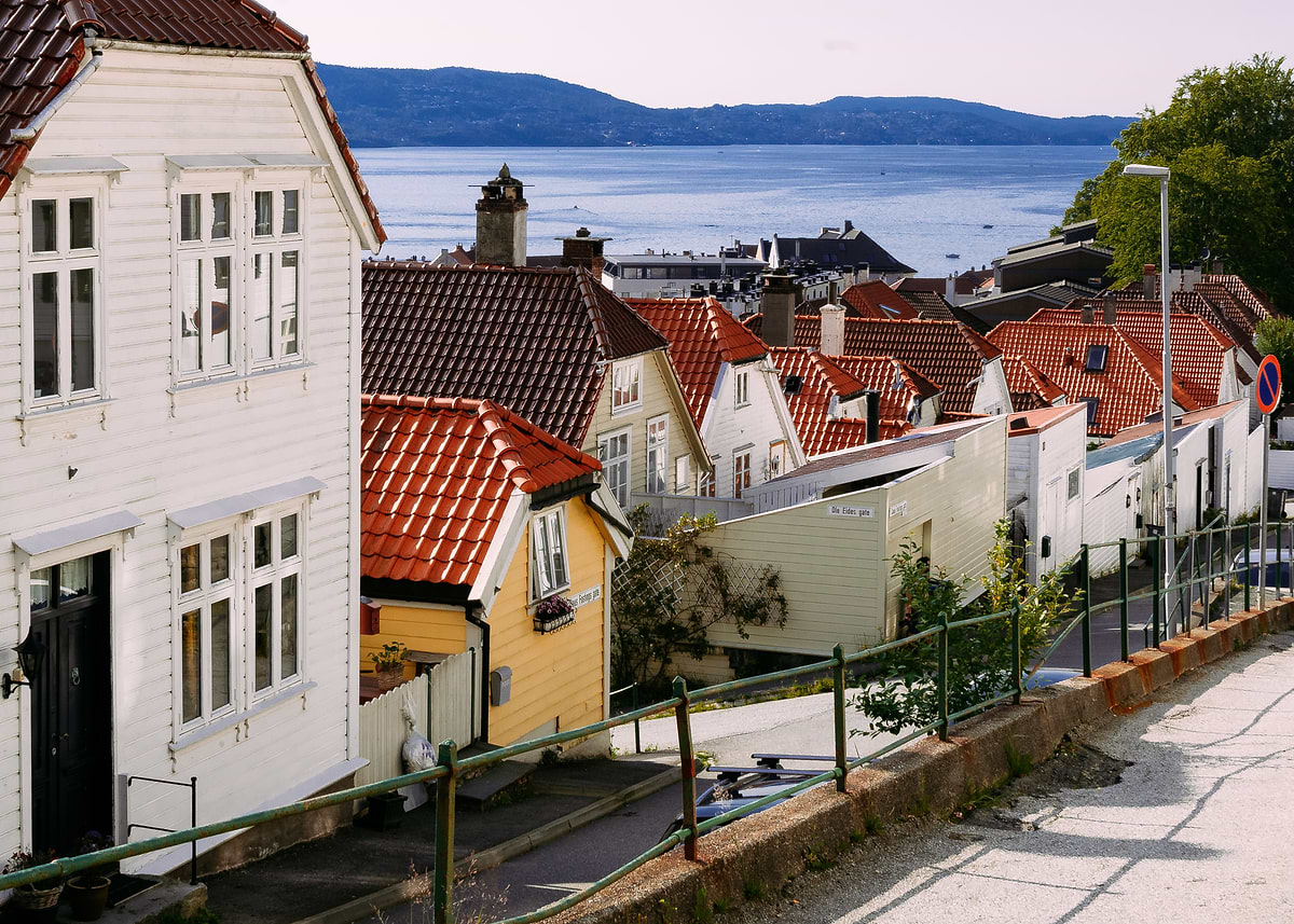 'Bergen Rooftops' Poster, picture, metal print, paint by Jacopo ...