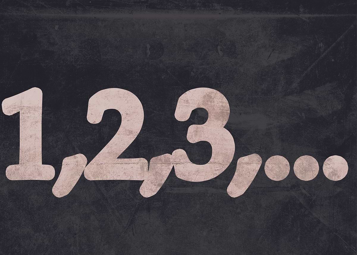 'Numbers 123' Poster, picture, metal print, paint by Dorian | Displate