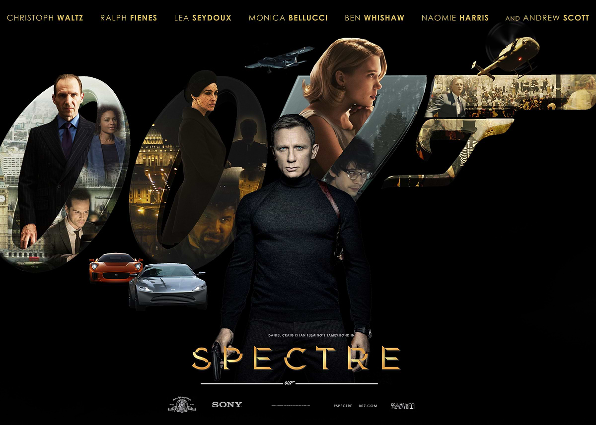 James Bond 007 Spectre Poster, Picture & Metal Print – Movies