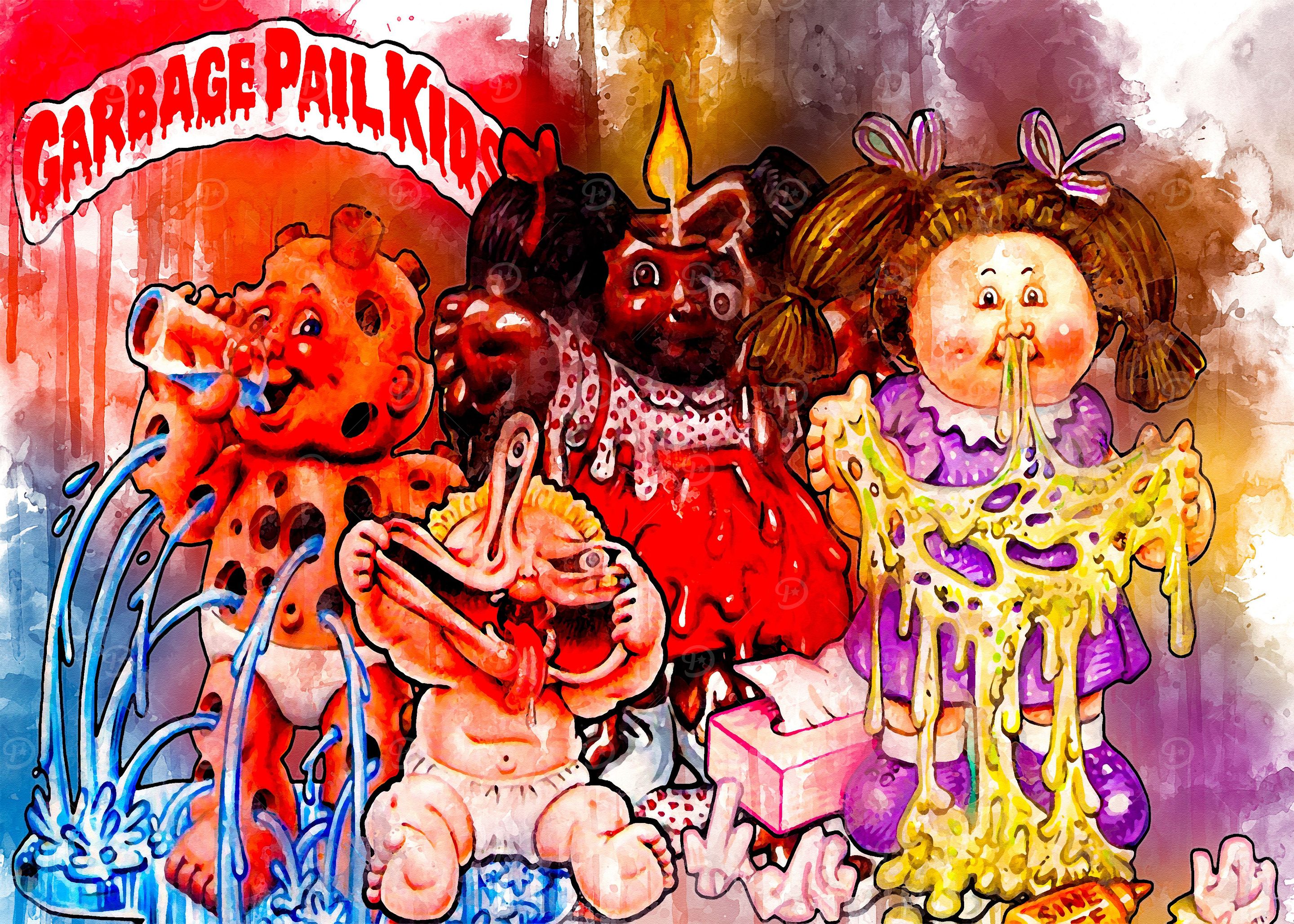 Garbage Pail Kids' Poster, picture, metal print, paint by Zain