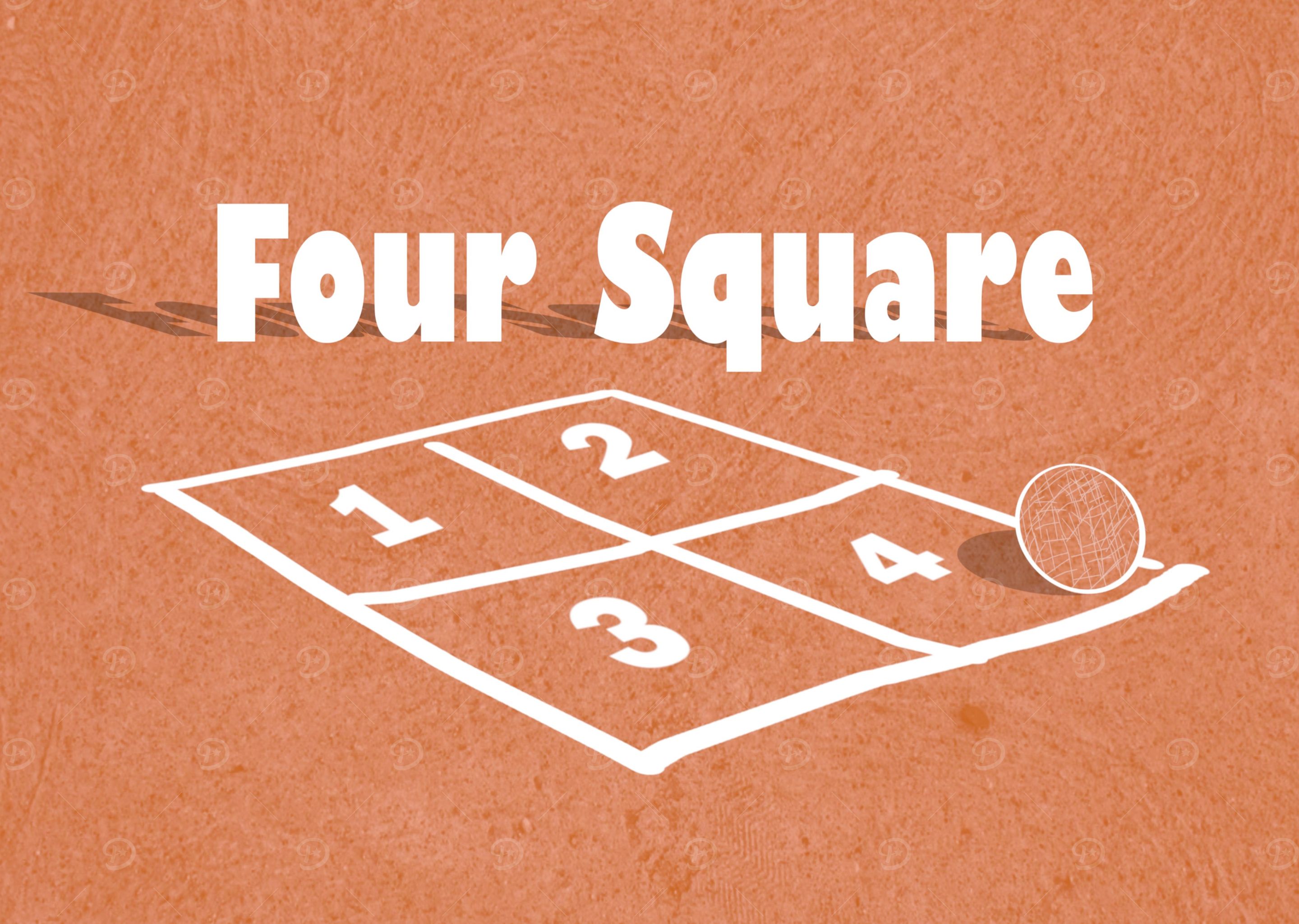 'Four Square ' Poster, picture, metal print, paint by Kyle Ferguson ...