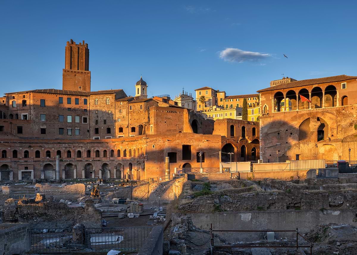 'Ancient Rome at Sunset' Poster, picture, metal print, paint by ...
