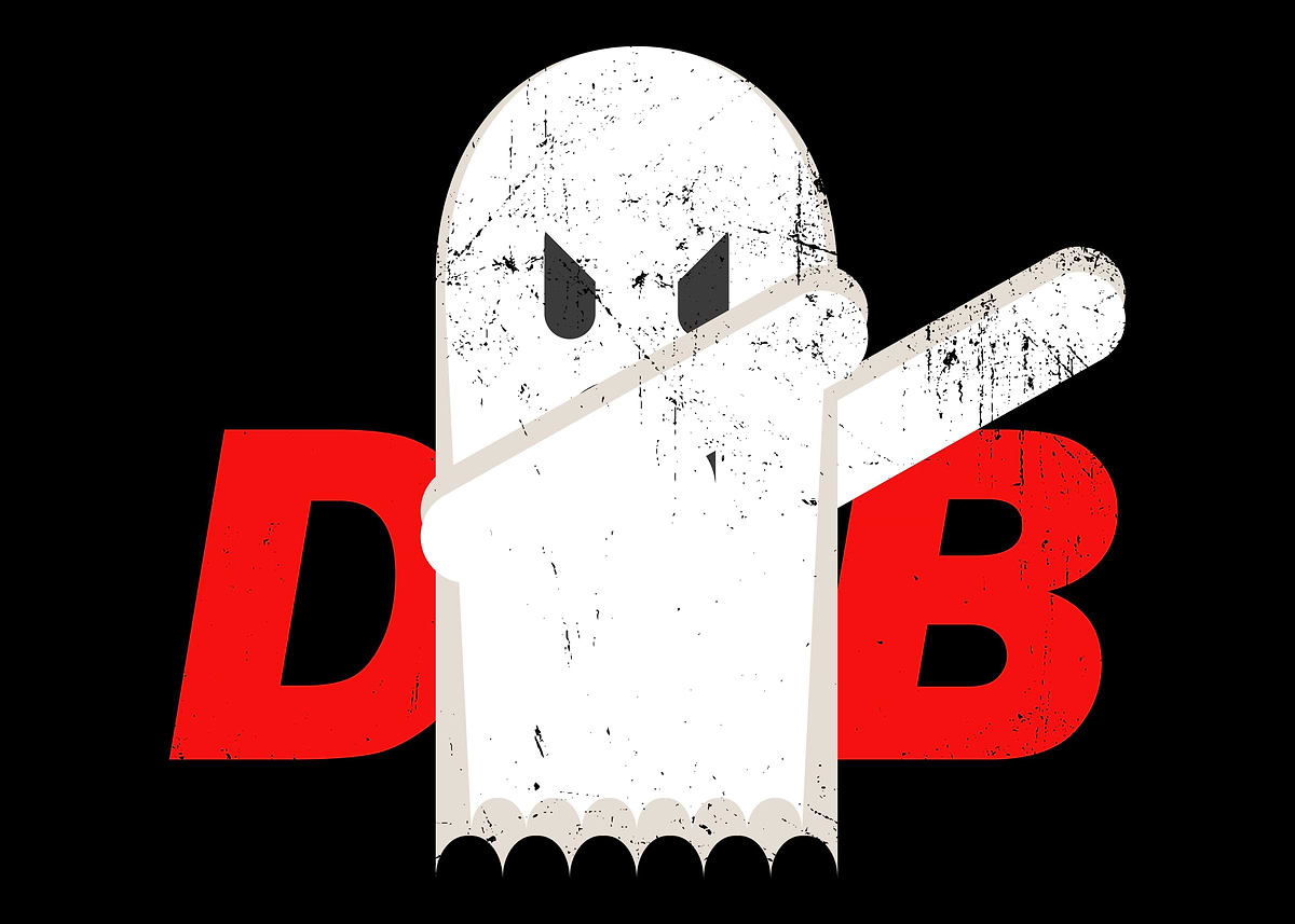 'Dabbing Ghost' Poster, picture, metal print, paint by CrazySquirrel ...