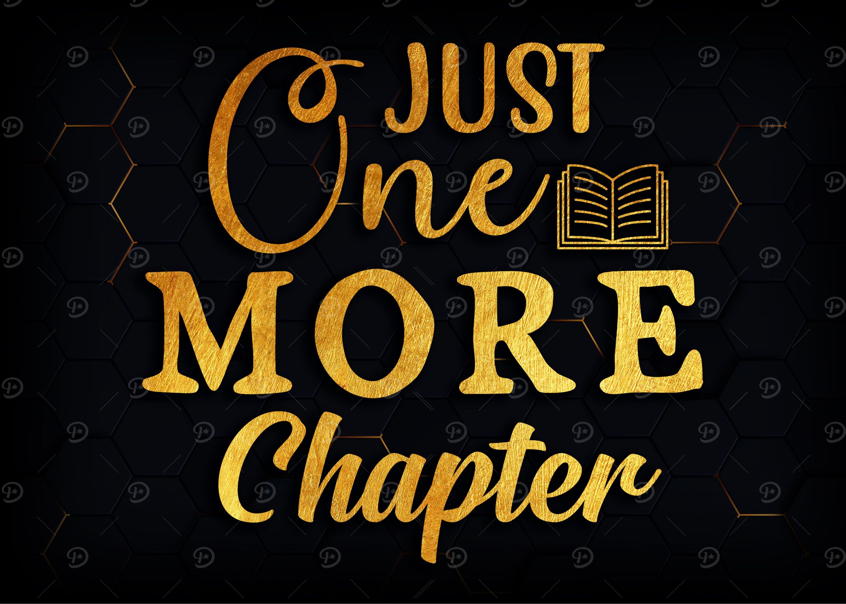 'Just One More Chapter' Poster, picture, metal print, paint by Denis ...