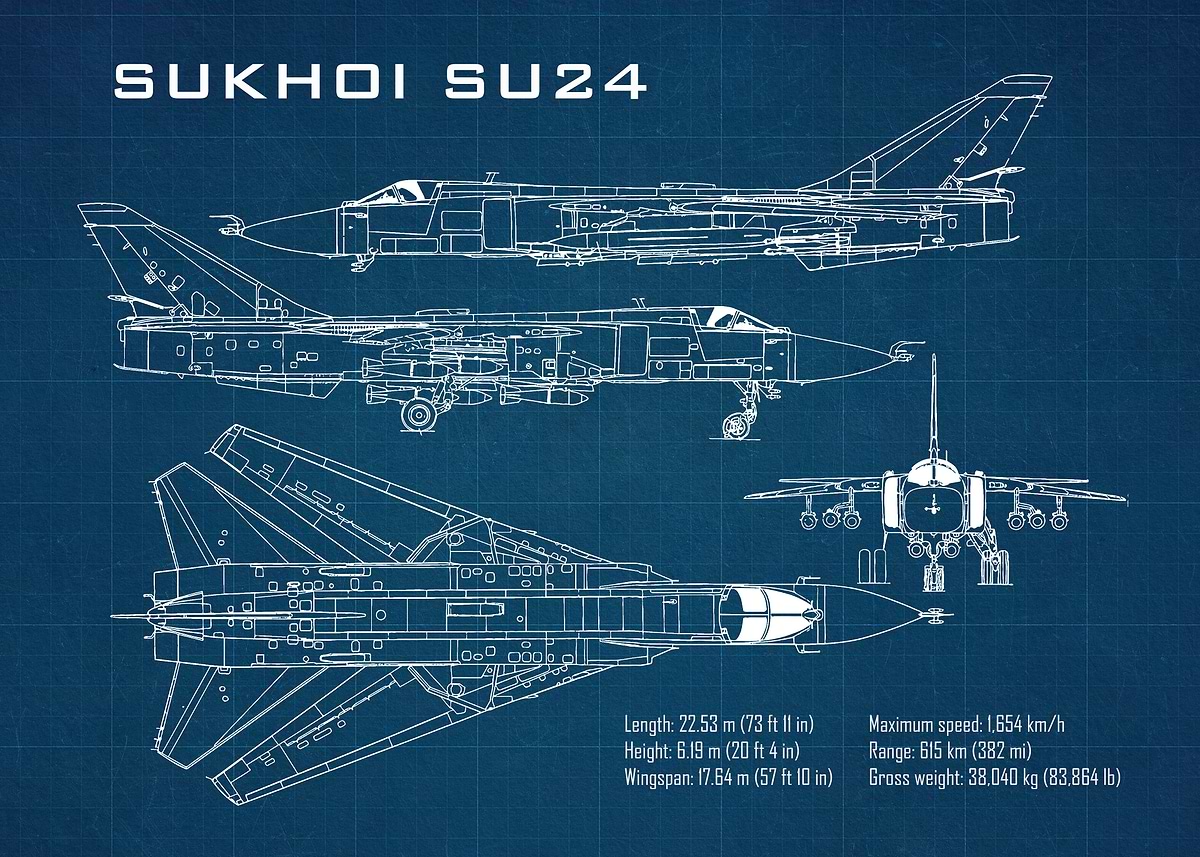 Sukhoi Su24 Poster, Picture & Metal Print – Aviation | Displate
