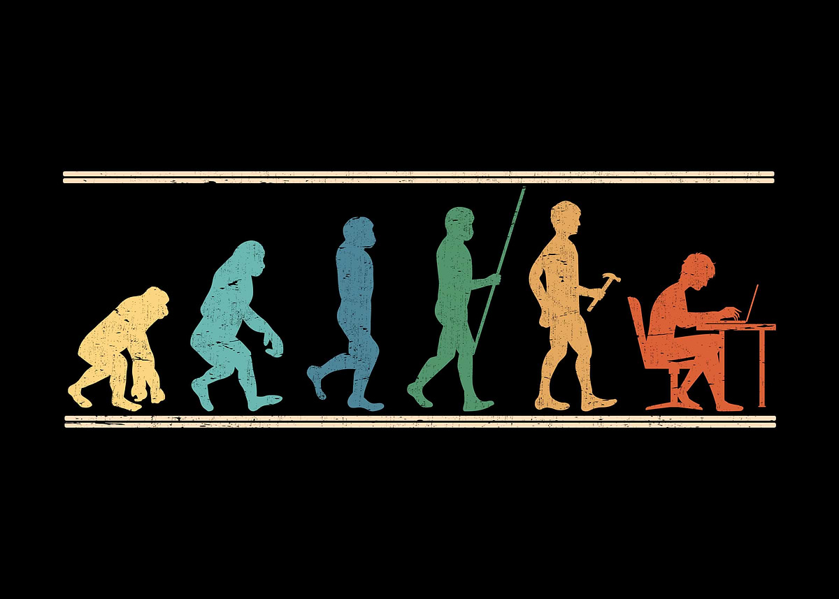 Gamer Evolution Model 'Gamer Evolution Gaming' Poster, picture, metal print, paint by ...