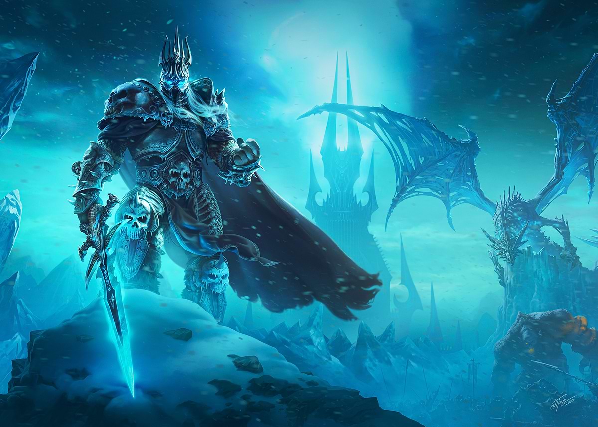 Lich King Icecrown Citadel' Poster, picture, metal print, paint by