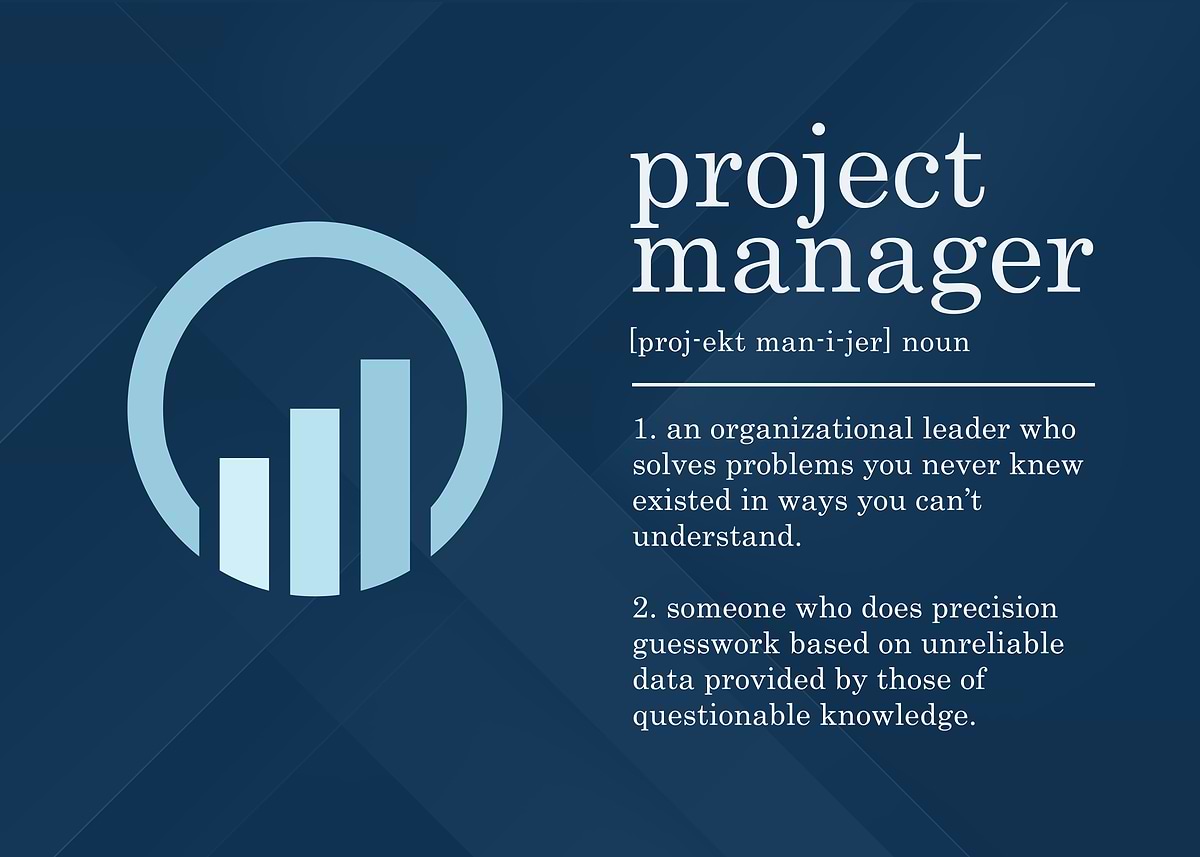 'Project Manager Definition' Poster, picture, metal print, paint by ...