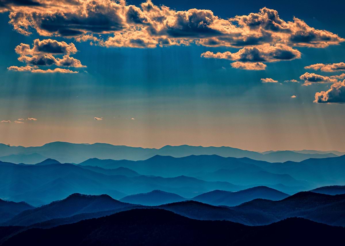 'Blue Ridge Parkway View' Poster, picture, metal print, paint by ...