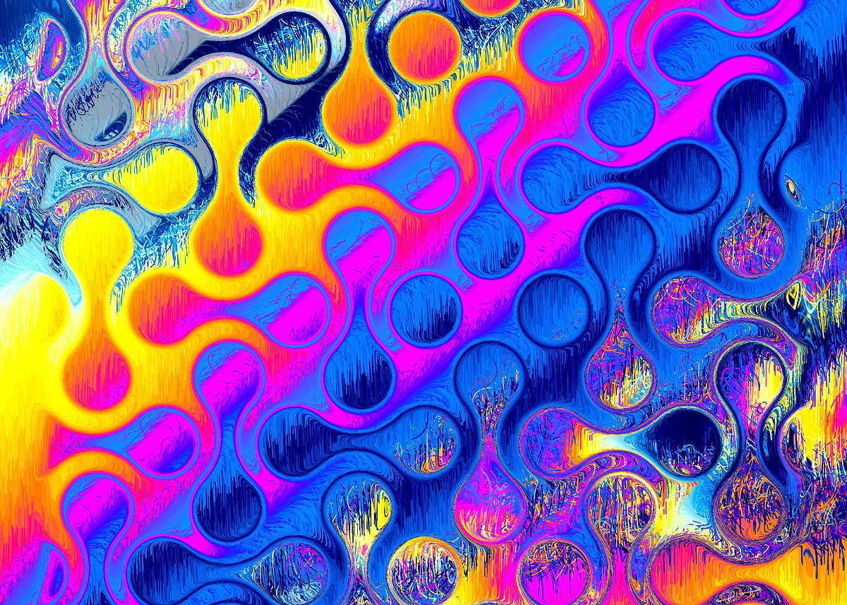 'Abstract Division' Poster, picture, metal print, paint by 1x Merch ...