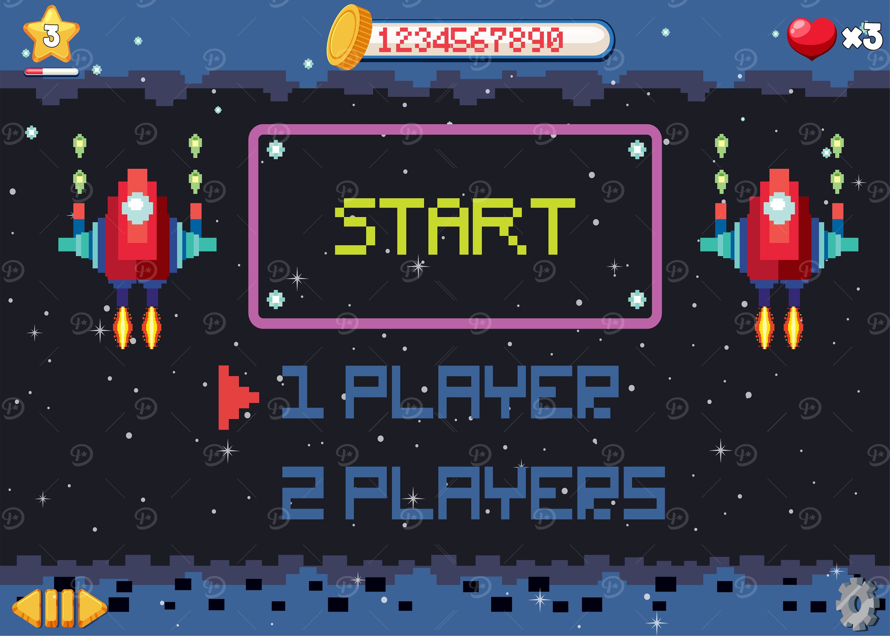 'arcade 8 bit' Poster, picture, metal print, paint by 80s Retro | Displate