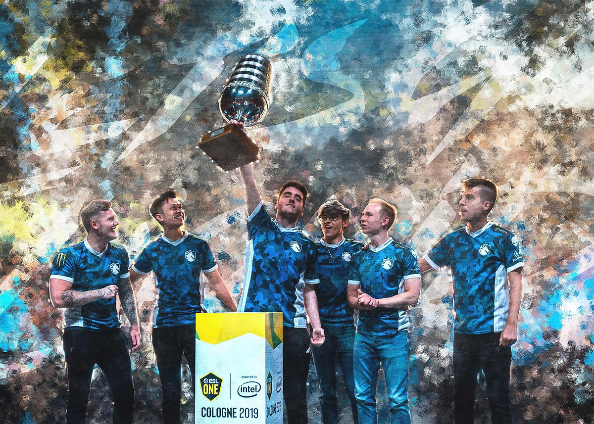 'CSGO Grandslam Win 2019' Poster, picture, metal print, paint by Team ...
