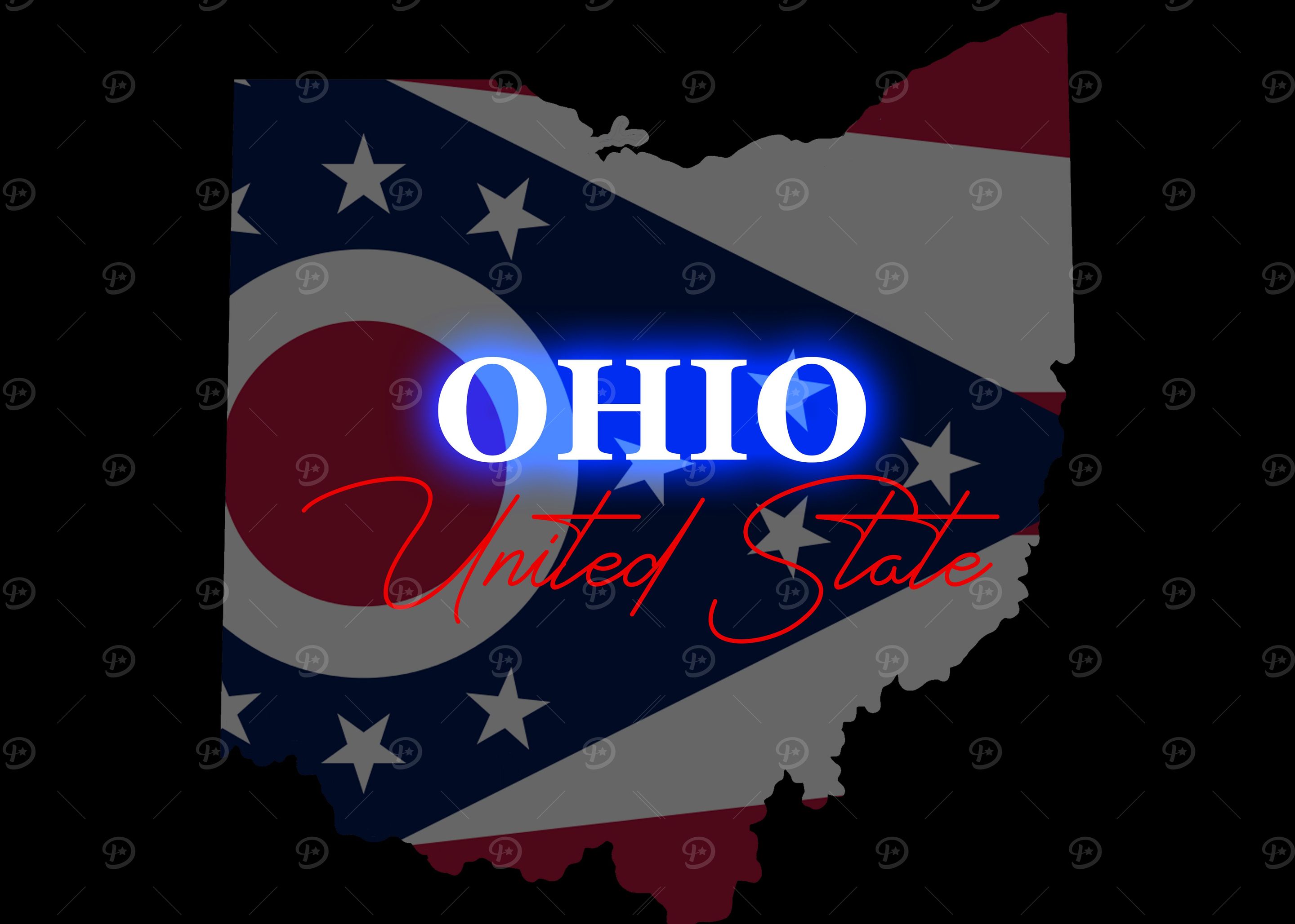 Ohio Rise Poster 'Ohio' Poster, picture, metal print, paint by Hita Ando | Displate