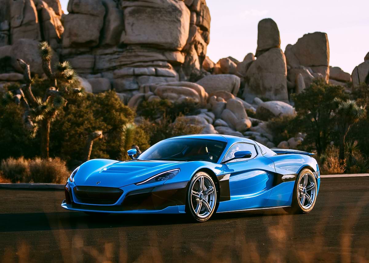 'Rimac C Two' Poster, picture, metal print, paint by Sport Cars | Displate