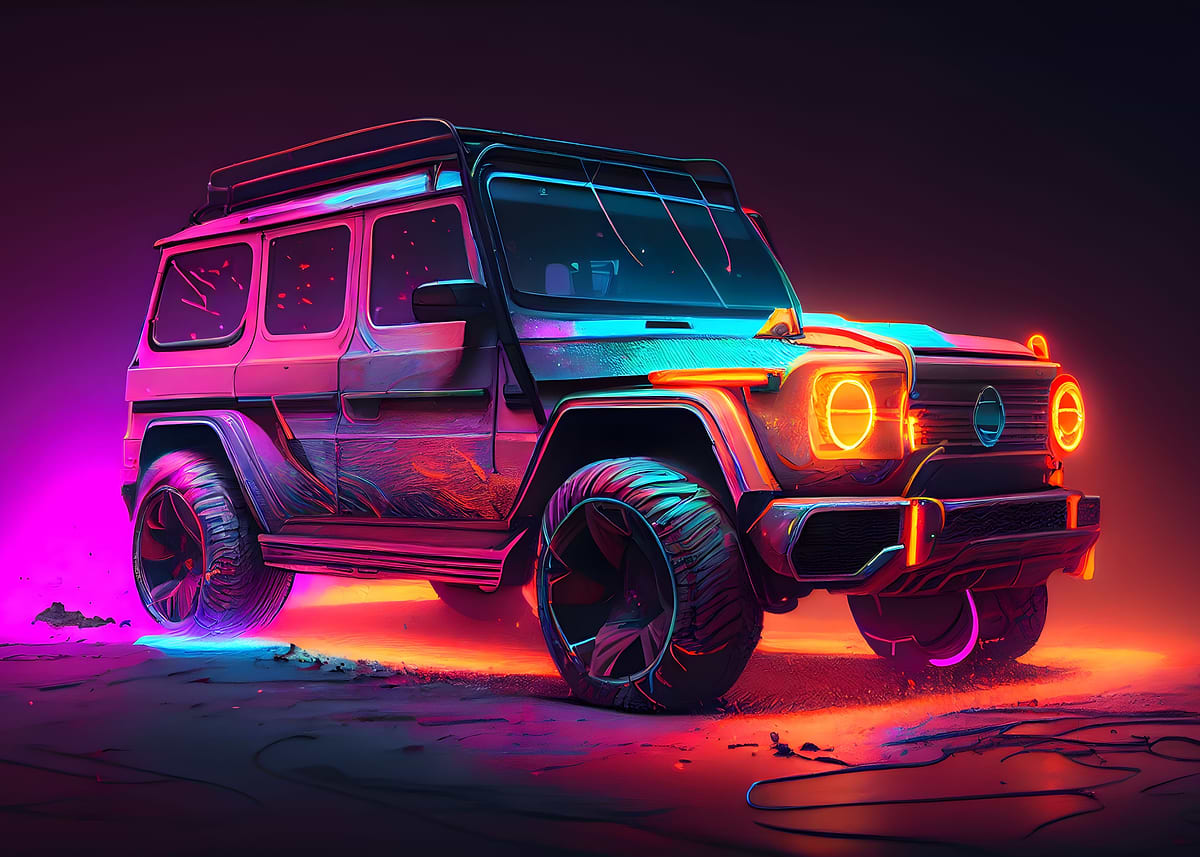 'Mercedes Benz G Class' Poster, picture, metal print, paint by ...