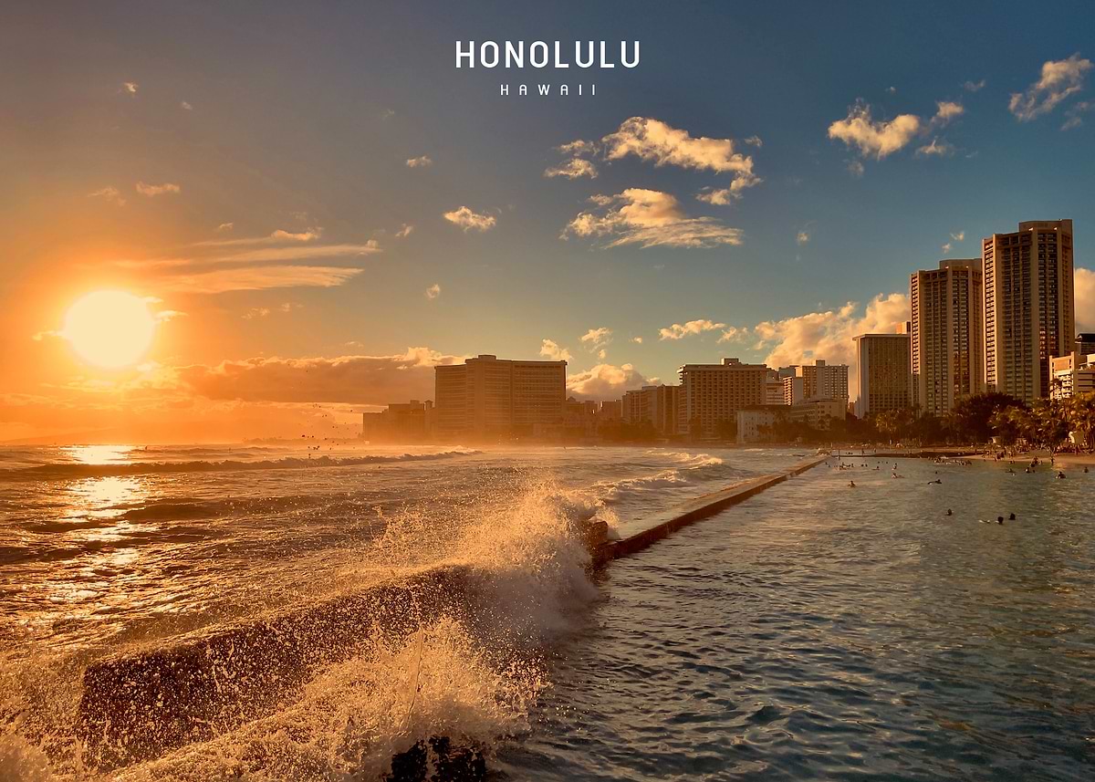 Exquisite Honolulu Paint Background in 4K Exquisite Honolulu Paint Background in 4K