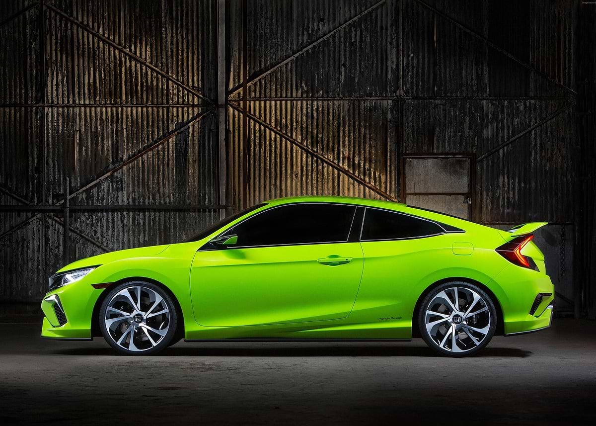 'Civic Ytpe R Green Car' Poster, picture, metal print, paint by Koba ...