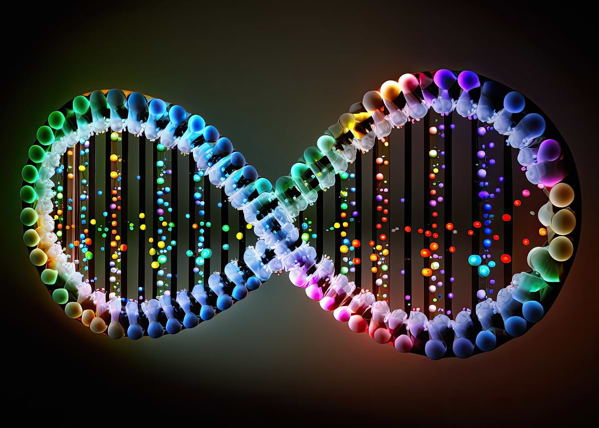 'Decoding Lifes Blueprint' Poster, picture, metal print, paint by ...