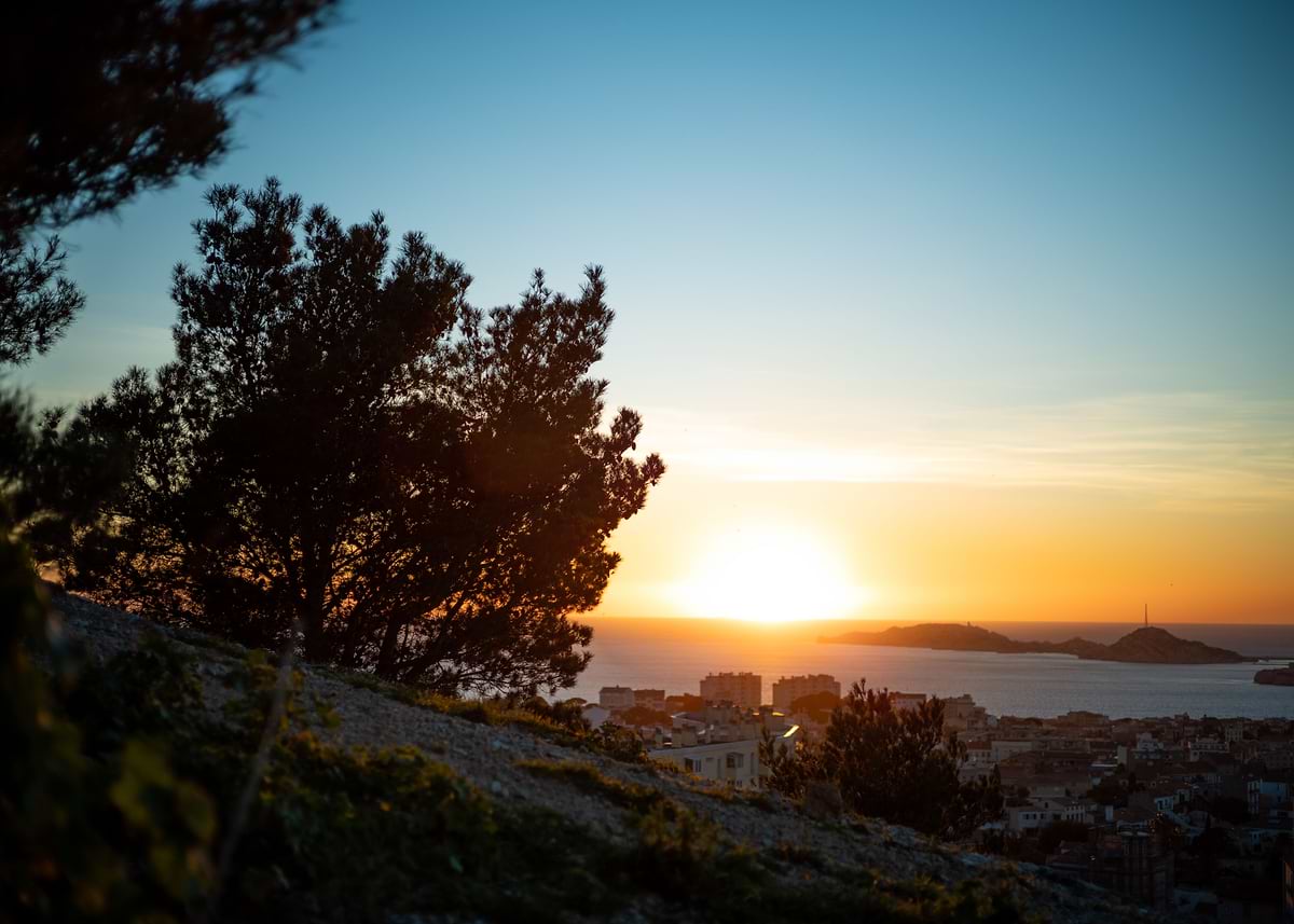 France, Bouches du Rhone, Marseille, sunset on the Old Port Stock Photo France, Bouches du Rhone, Marseille, sunset on the Old Port Stock Photo