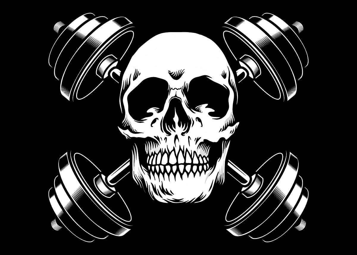Powerlifter Graphics 'Powerlifting Powerlifter' Poster, picture, metal print, paint by ...
