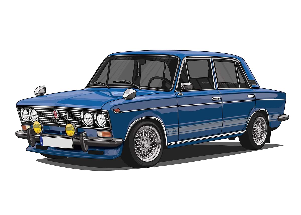 'Lada WAS 2103 Schiguli' Poster, picture, metal print, paint by ...