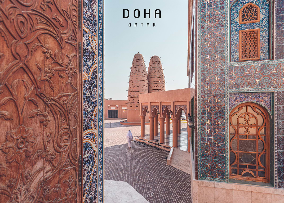 'Doha ' Poster, picture, metal print, paint by Travel Addict | Displate