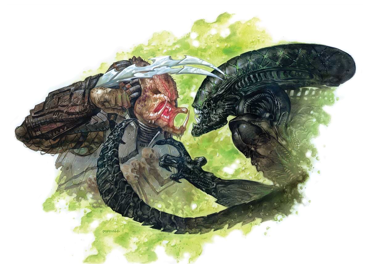 Displate édition Limitée Alien Vs Predator - Metal Print Signé - Charity - Art Mural Geek