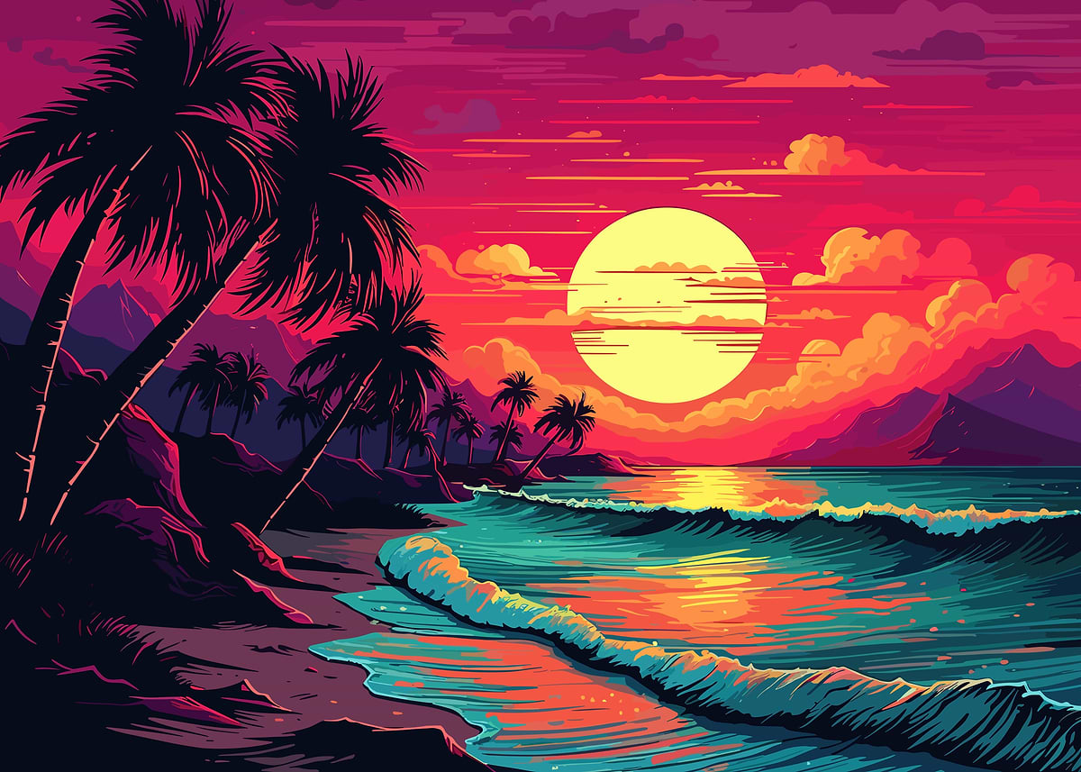 Sunset Beach　ART 5a17fbf73656a45bf1c57d26a75db9