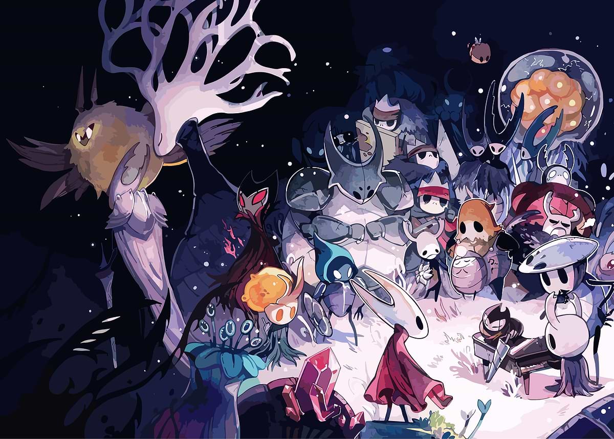 Hollow Knight' Poster, picture, metal print, paint by Japan | Displate