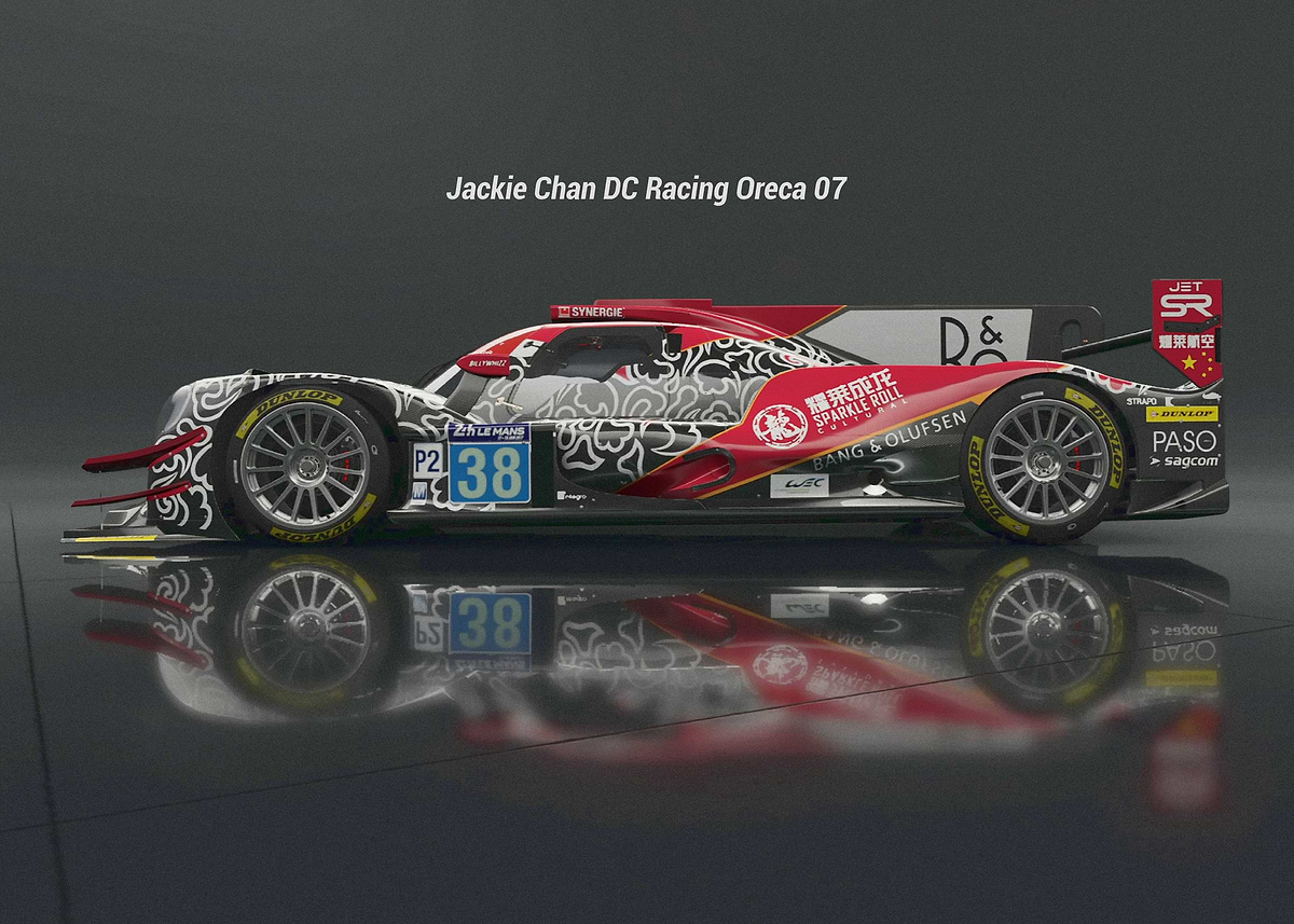 JackieChan DC Racing Oreca' Poster, picture, metal print, paint by