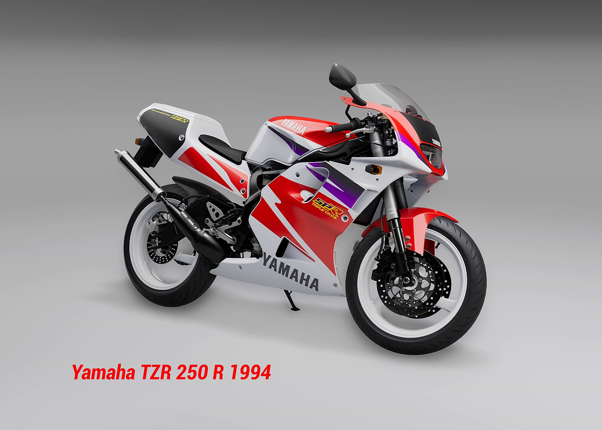 Yamaha TZR 250 R 1994' Poster, picture, metal print, paint by One