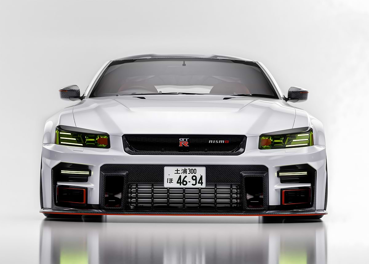 Nissan Skyline GTR R36' Poster, picture, metal print, paint