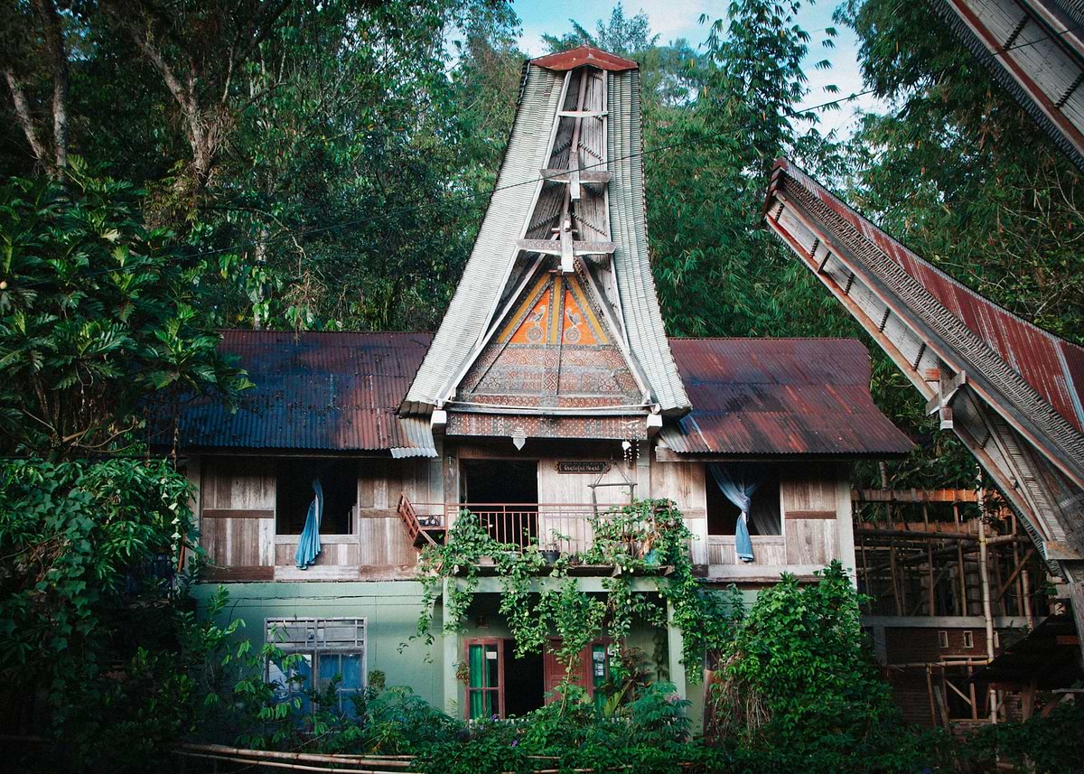 Torjan Home 'Torajan house at Sulawesi' Poster, picture, metal print, paint by ...