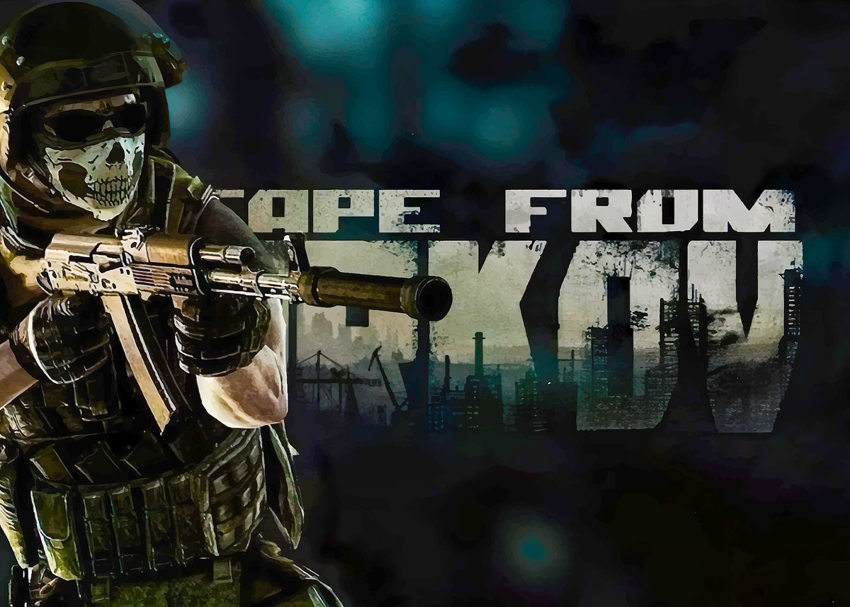 Escape From Tarkov Game' Poster, picture, metal print, paint by V