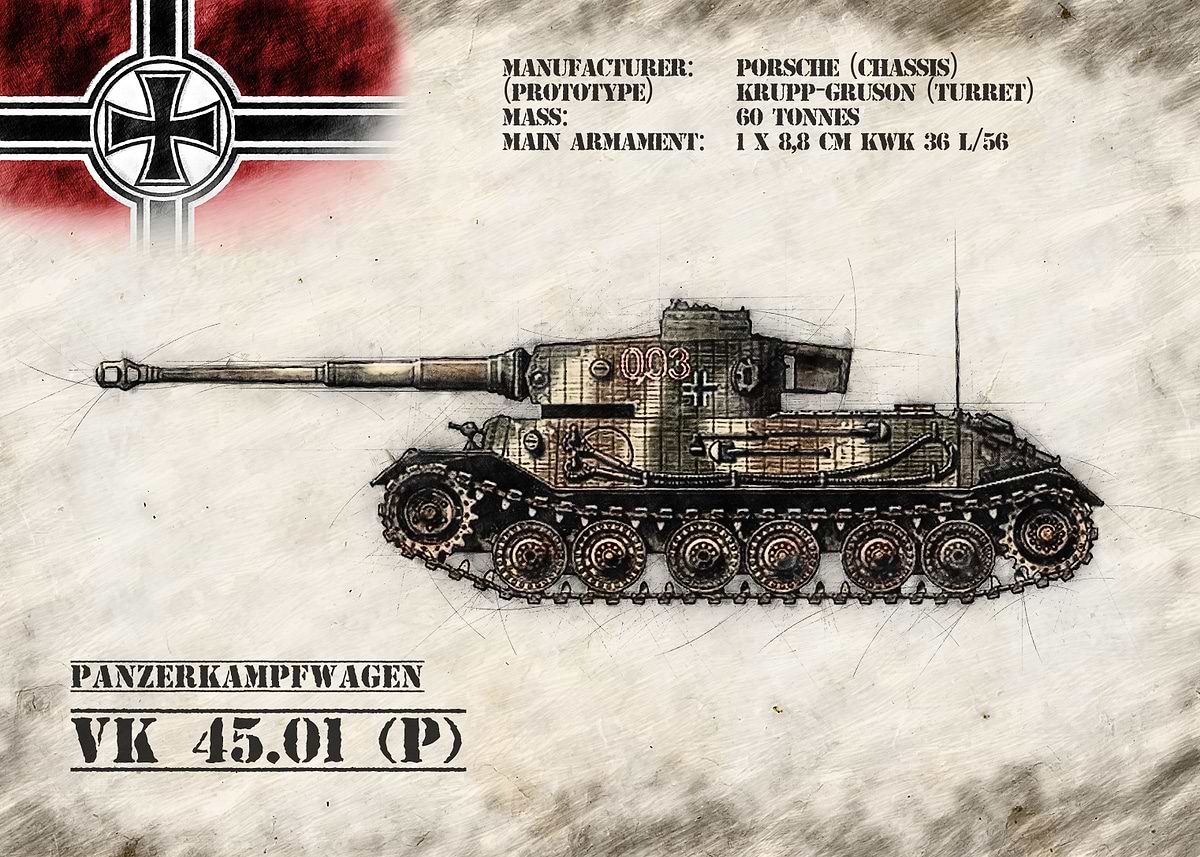 'VK 4501 P' Poster, picture, metal print, paint by Pixxelworks Florian ...