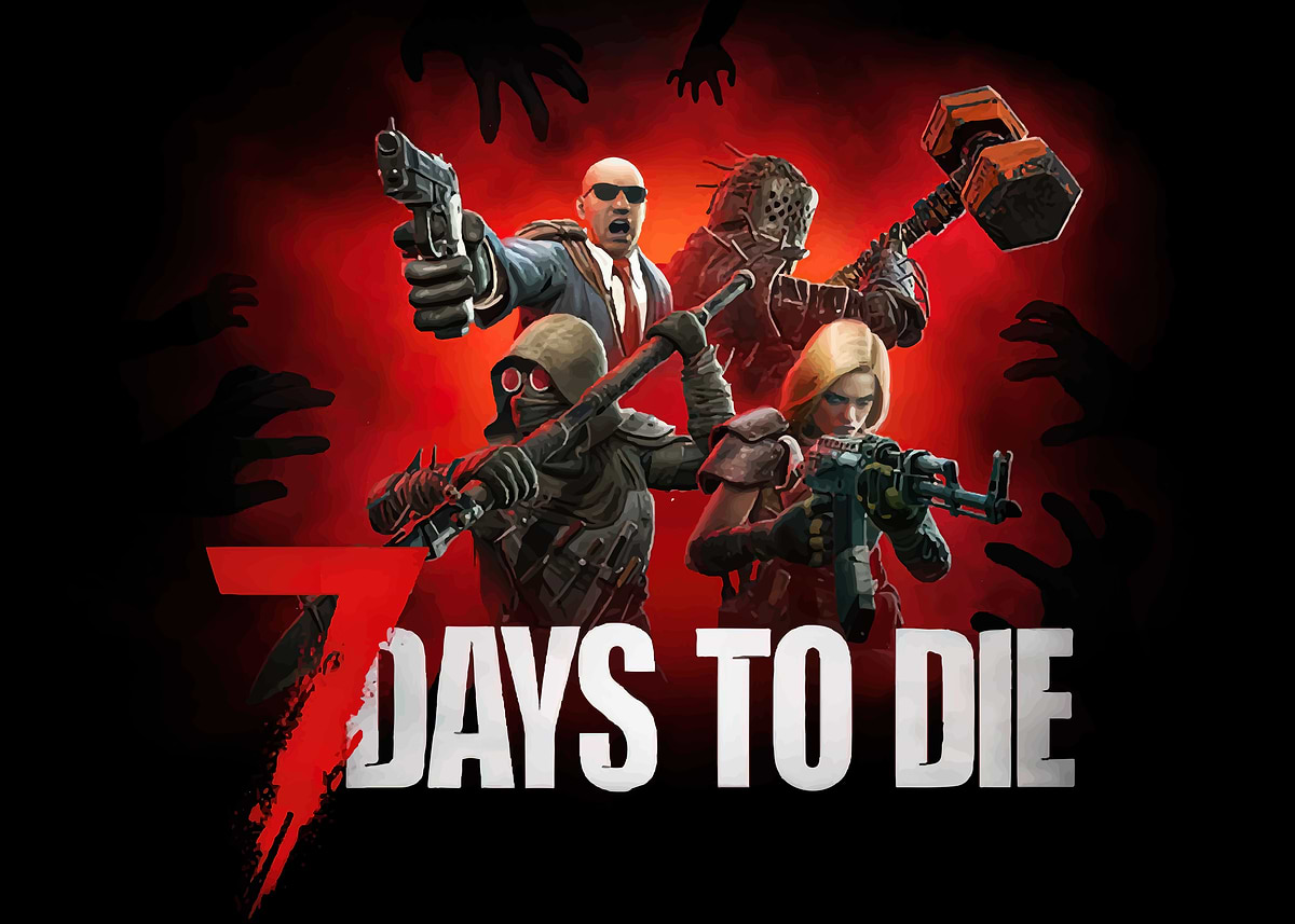 7 Days to Die' Poster, picture, metal print, paint by watu kumpul