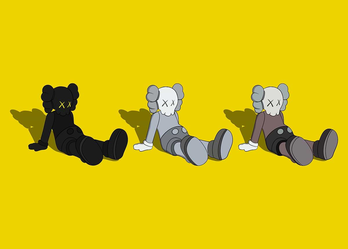キーホルダー KAWS COMPANION KEYHOLDER  YELLOW/BLACK KAWS First Tokyo Yellow⁄Black Black⁄Brown⁄Grey Caverne KAWS TOKYO