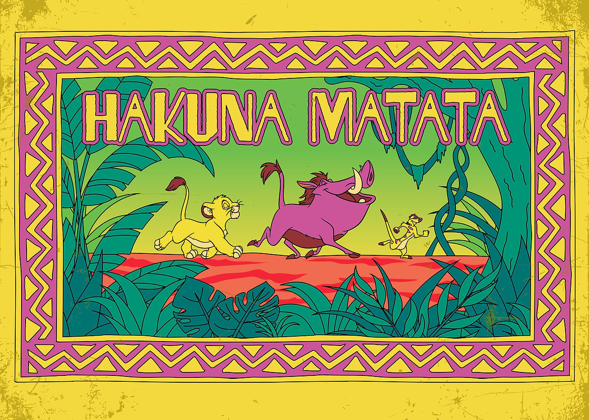 Hakuna Matata Trio' Poster, picture, metal print, paint by Disney