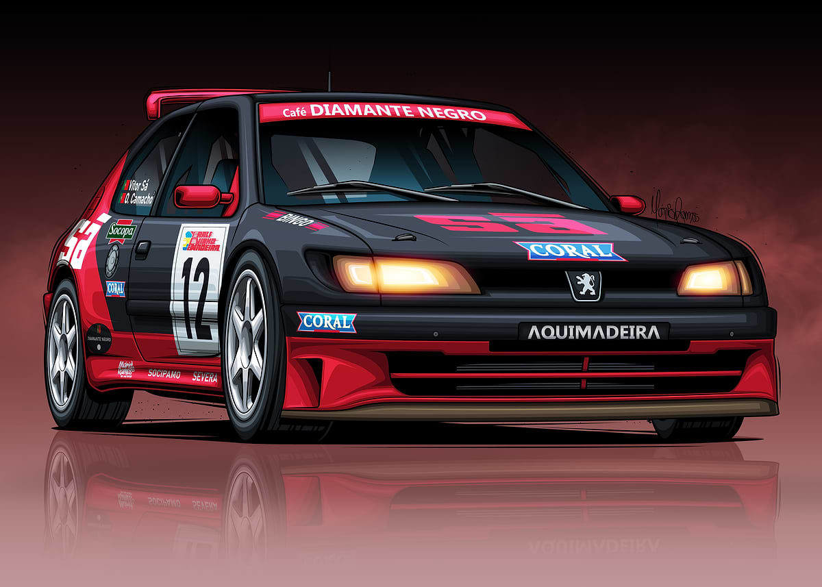 déco 106 maxi 106 rallye en autocollant de qualité