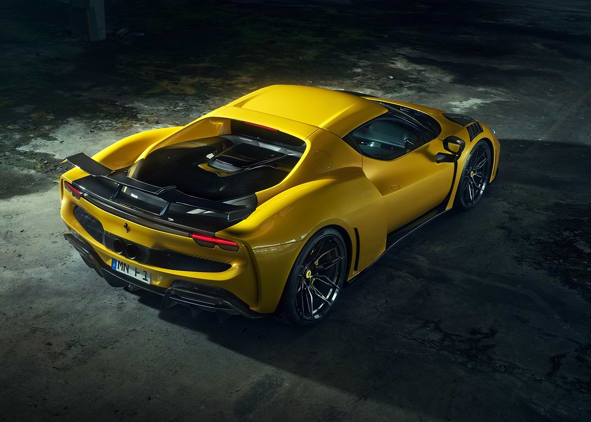 Yellow Ferrari Supercar' Poster, picture, metal print, paint