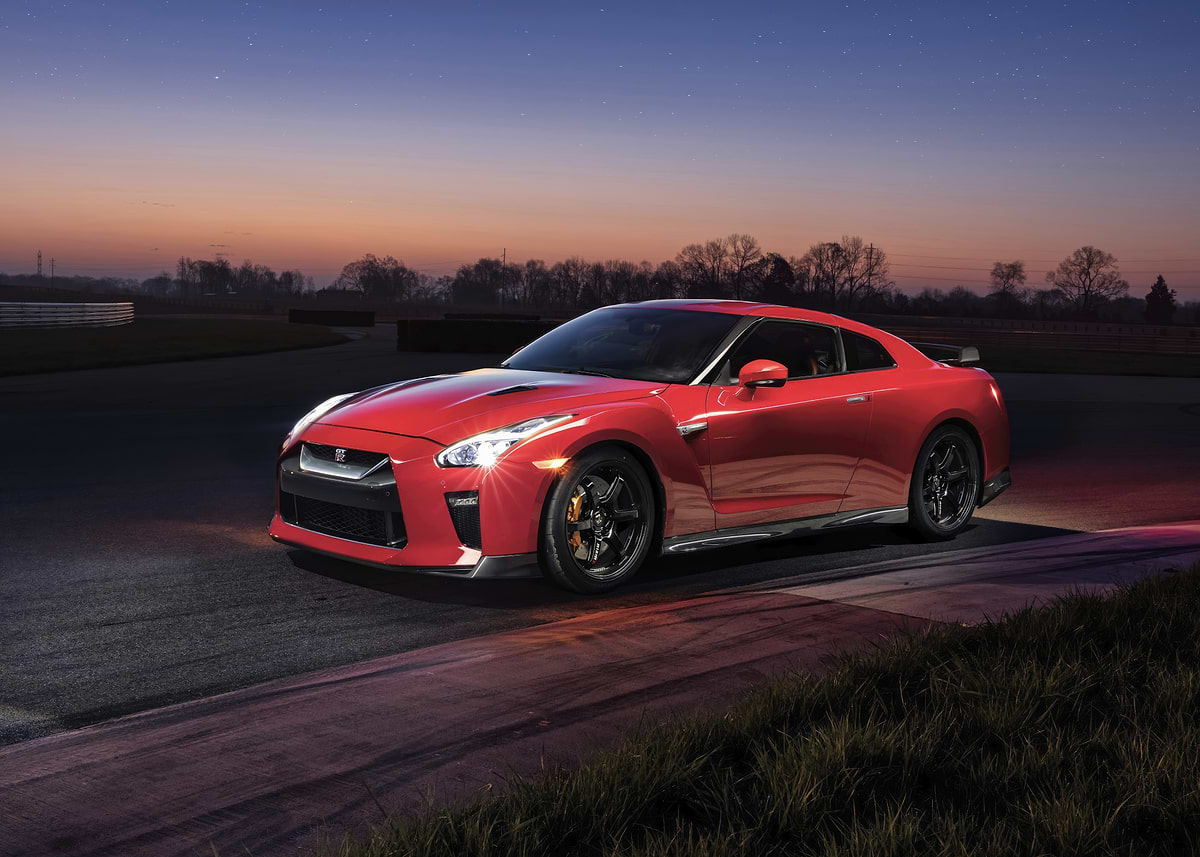 Gt Rocer Red Tank 'Red Nissan GT-R on Track' Poster, picture, metal print, paint by ALCN ...