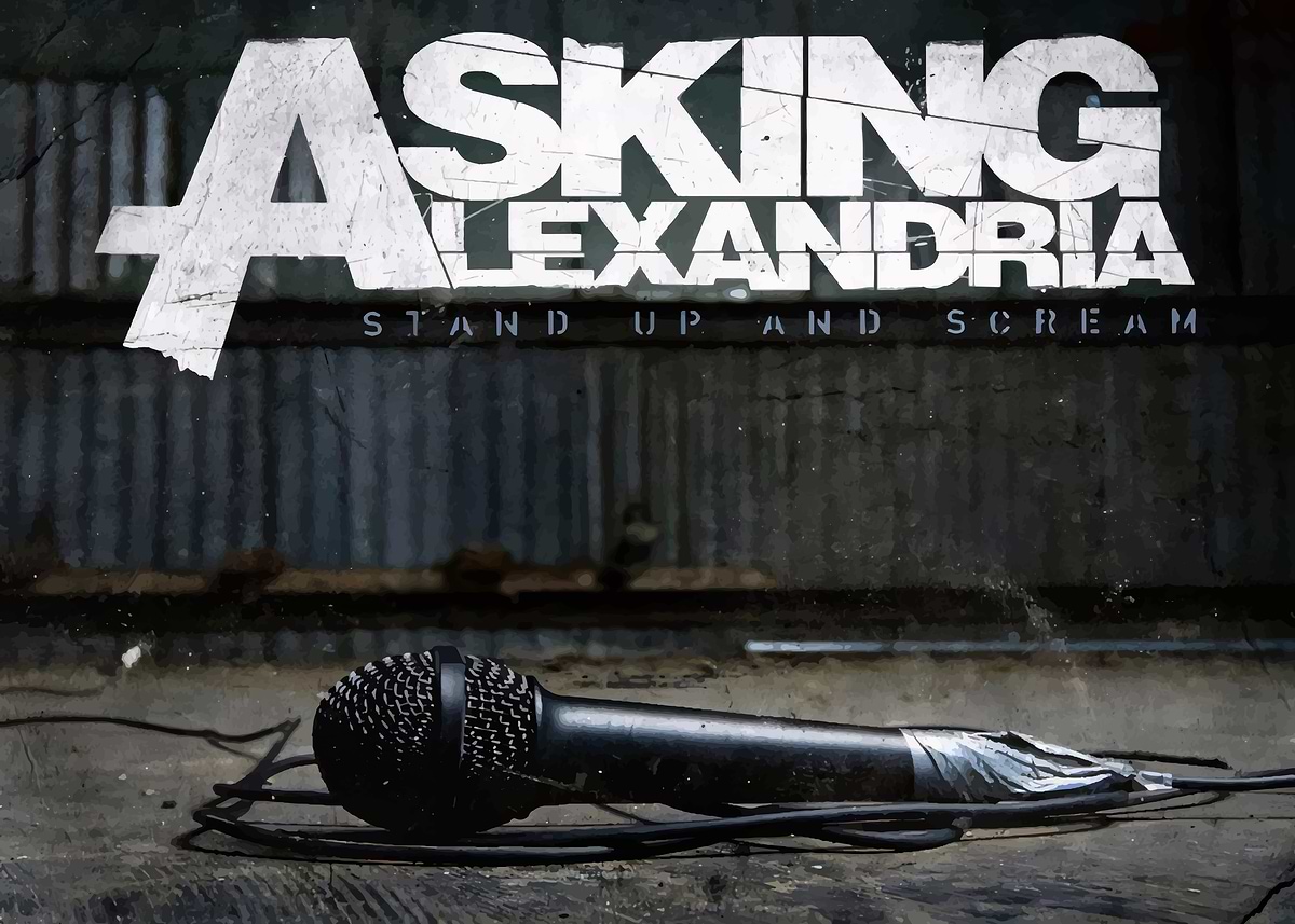 Asking Alexandria Album Cover' Poster, picture, metal print, paint