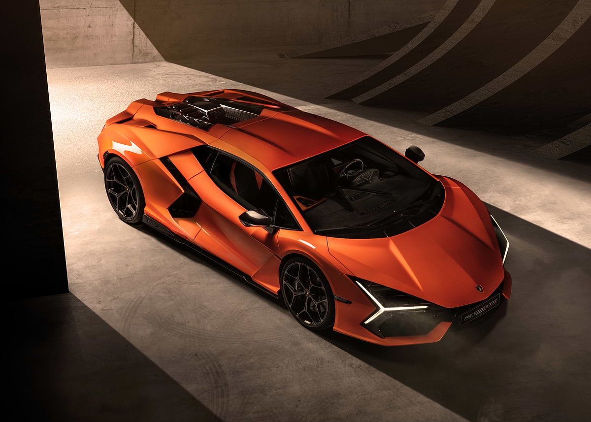 'Orange Lamborghini Countach' Poster, picture, metal print, paint by ...