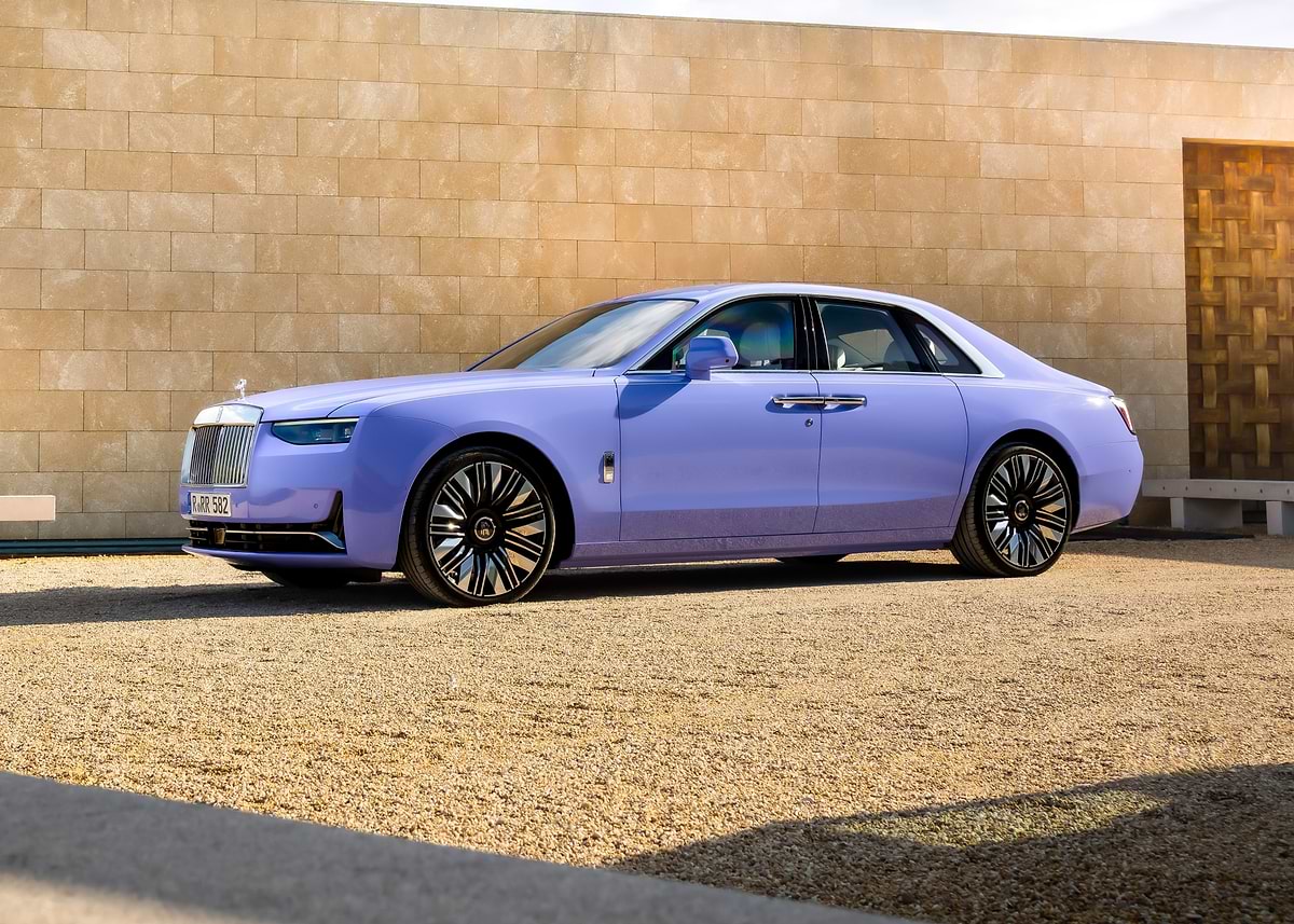 Lilac Rolls Royce Phantom Poster, Picture & Metal Print – Luxury
