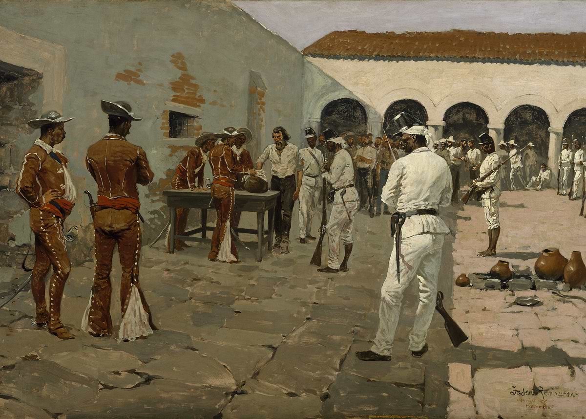 'Execution in Courtyard' Poster, picture, metal print, paint by Tomi ...