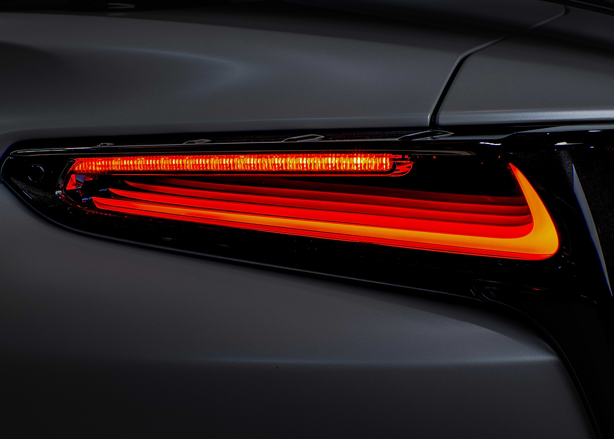 Lexus LC500 Car Tail Light Close-Up