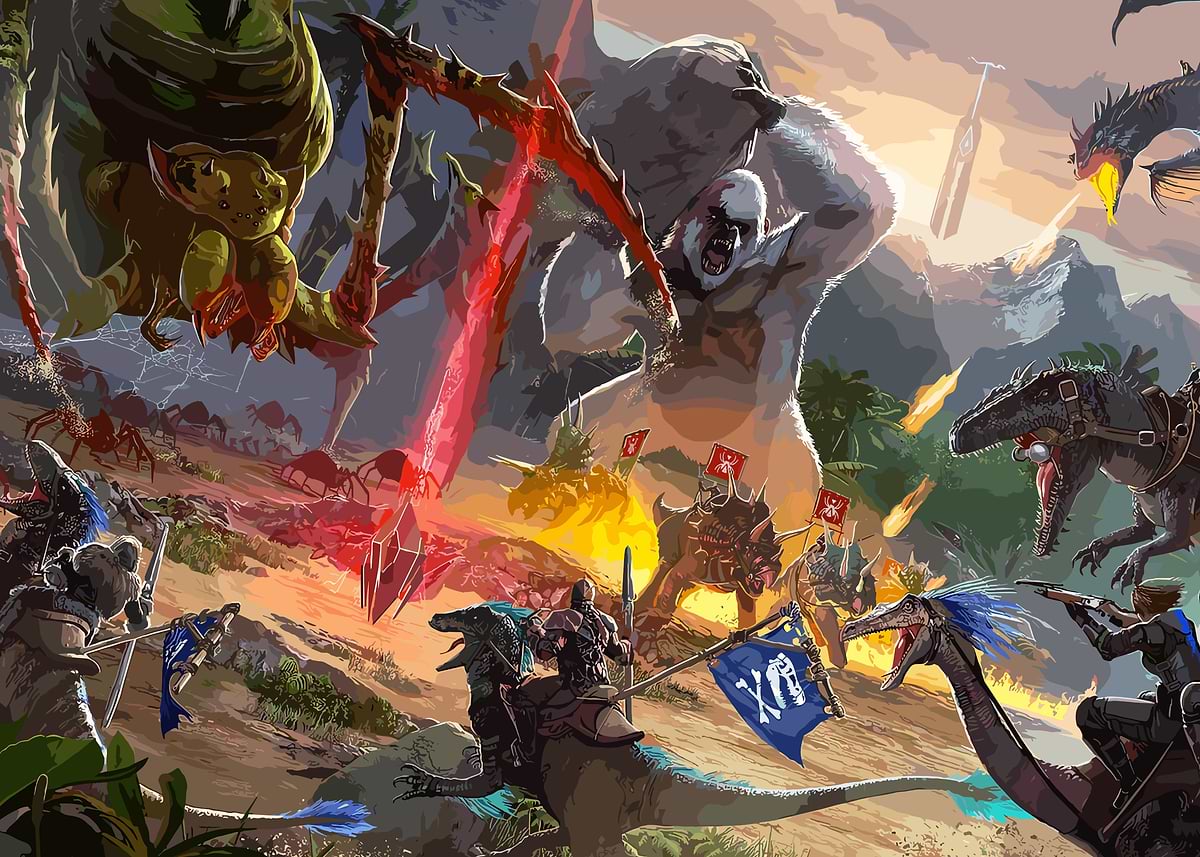 Ark Survival' Poster, picture, metal print, paint by mr rejeki