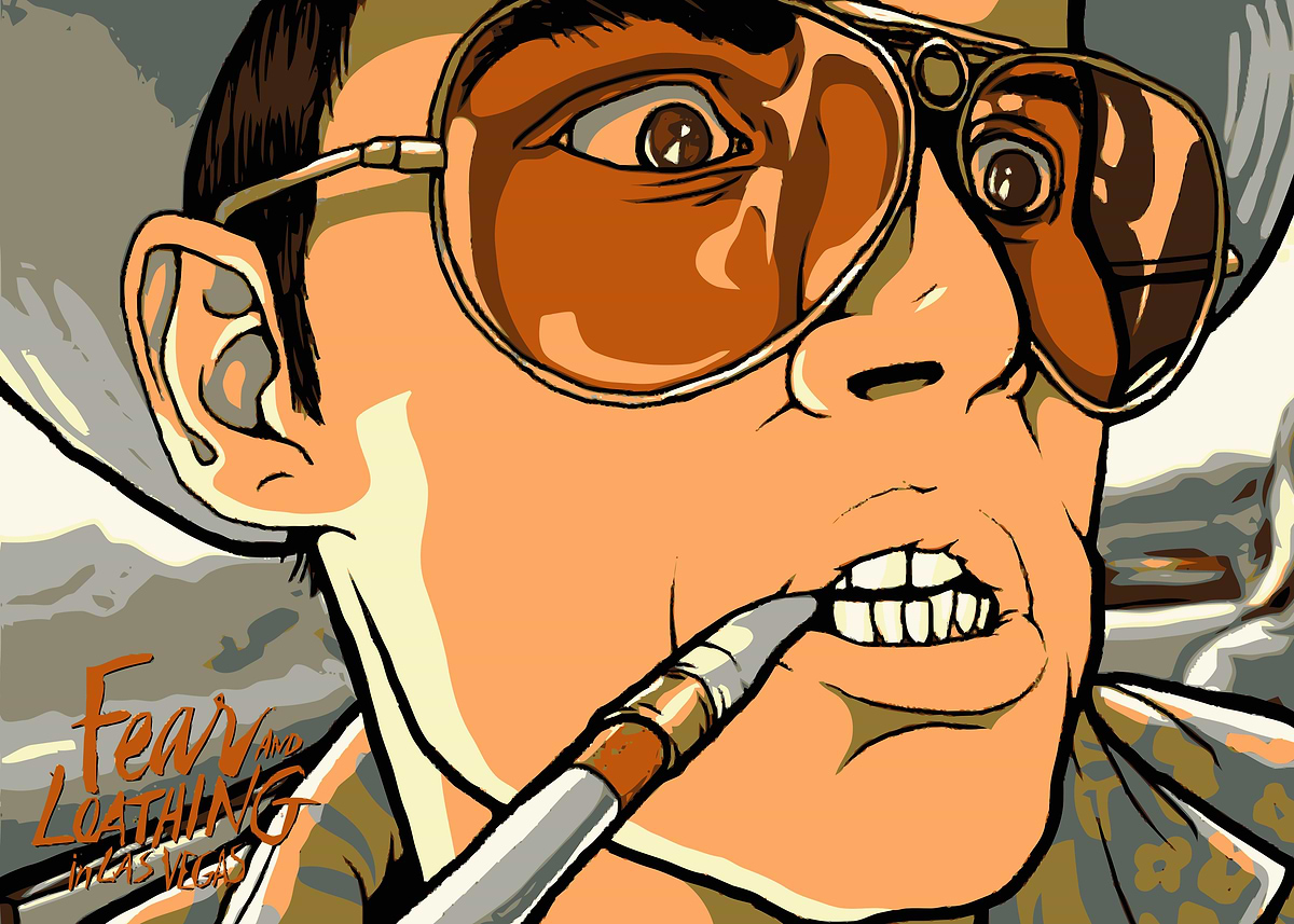 fear and loathing in las vegas cigarette holder Fear and Loathing in Las Vegas' Poster, picture, metal print, paint by  aisley