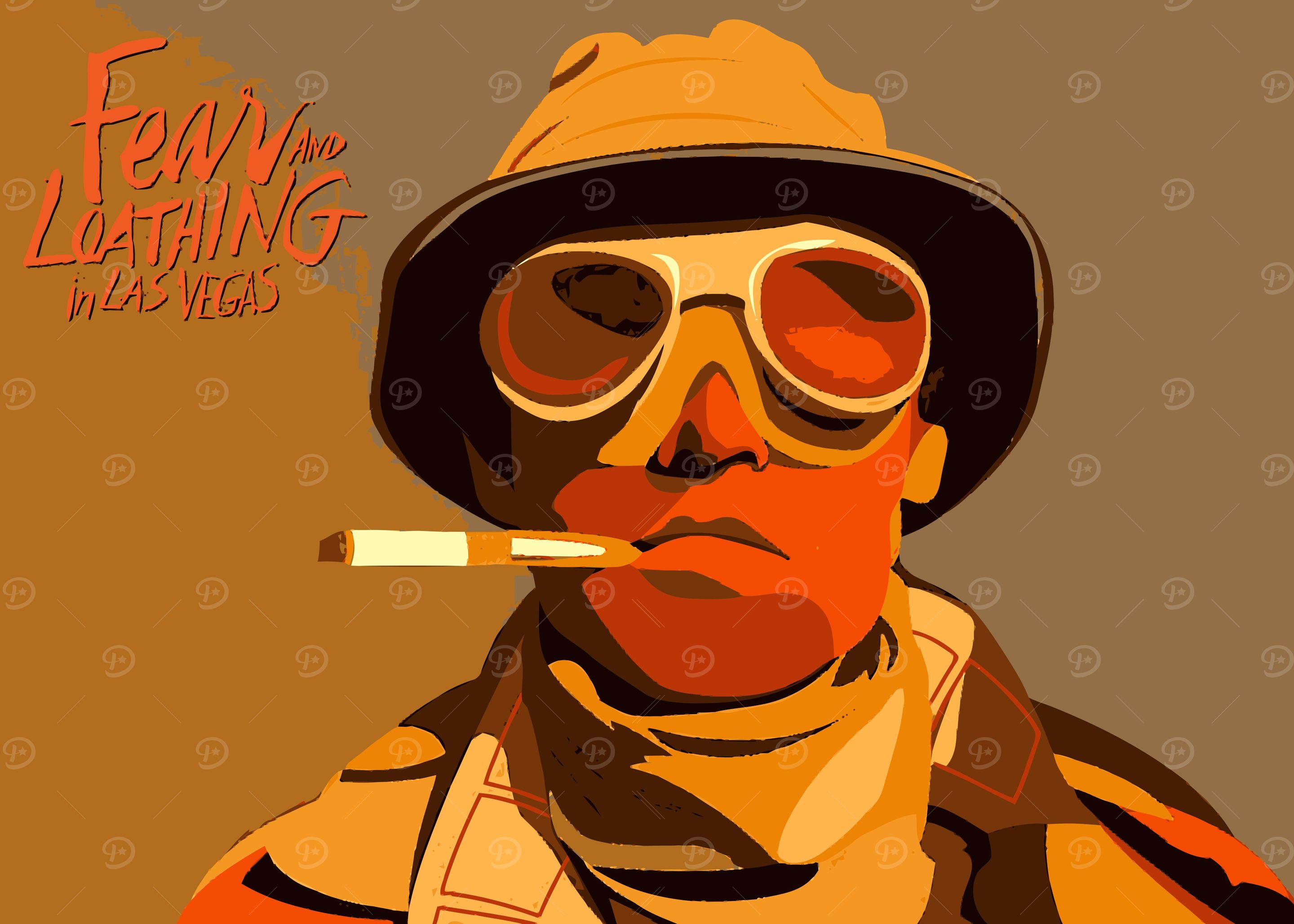 'Fear and Loathing in Las Vegas' Poster, picture, metal print, paint by  aisley